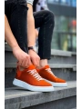 KB-X204 Kuback Turuncu Keten Beyaz Yüksek Taban Günlük Erkek Spor Ayakkabı