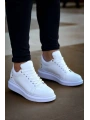 KB047  MRTNM Beyaz Cilt Günlük Erkek  Ayakkabı