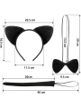 Kedi Kostüm Taç Kuyruk Papyon Seti 1 Adet
