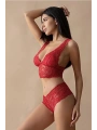 Kırmızı Bralet Dantelli Sütyen Takım 2 Li - 6255