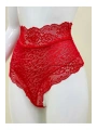 Kırmızı Dantelli Yüksek Bel Külot Venüs-k1011