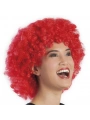 Kırmızı Renk Kıvırcık Afro Bonus Peruk
