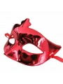 Kırmızı Renk Kostüm Partisi Ekstra Parlak Balo Maskesi 15x10 Cm