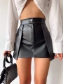 Kontrast deri etek siyah w260015