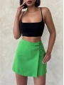 Kuş gözü şort etek yeşil s25819