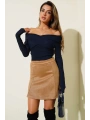 Madonna Çapraz Yaka Bluz lacivert t4331
