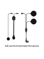 Mikrofonlu Motosiklet Kaskı Kulaklığı Tam/yarım Yüz Kaskları İçin 2’si 1 Arada Kulaklık Seti