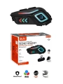 Motor Kask Kulaklık Rgb Modlu Motosiklet Kulaklık Su Geçirmez 5.4 Bluetooth Intercom Blb_36