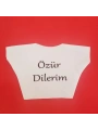 Özür Dilerim Yazılı Peluş Oyuncak Tişörtü
