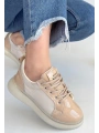 Piona Bej Rugan Bağcıklı Spor Ayakkabı