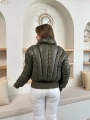 Puffer kısa mont haki st25534