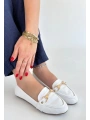 Rain Beyaz Cilt Babet Ayakkabı
