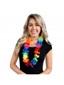 Hawaii Çiçekli Boyun Kolyesi - Renkli Tropikal Parti Leisi
