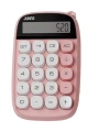 Sevimli Kare Tuşlu 10 Haneli Ldc Ekran Hesap Makinası Pembe