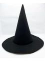 Siyah Renk Keçe Cadı Şapkası 35x38 Cm