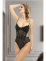 Siyah Dantelli Bodysuit - 623s