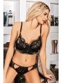Siyah Dantelli Sütyen Takım - 885