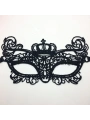 Siyah Renk Dantel Kesim Dantel İşlemeli Balo Parti Maskesi 9 No