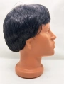 Siyah Renk Kısa Kesim İçi Astarlı Erkek Peruğu
