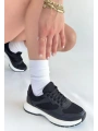 Slar Siyah Cilt Bağcıklı Spor Ayakkabı