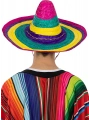 Sombrero Meksika Şapkası Renkli Örme Hasır Yetişkin Boy