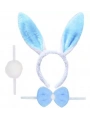 Tavşan Kostüm Seti Taç Papyon Ponpon Kuyruk Mavi