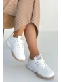 Tawen Beyaz Cilt Bağcıklı Spor Ayakkabı