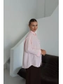 Tek cepli müslin gömlek pembe pt