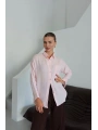 Tek cepli müslin gömlek pembe pt