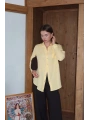 Tek cepli müslin gömlek sarı