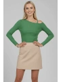 Tek Omuz İpli Bluz Yeşil T4328