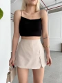 Tek yırtmajlı şort etek