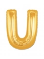 U Harf Folyo Balon Altın Renk  40 İnç