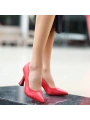 Ulba Kırmızı Cilt Stiletto Ayakkabı