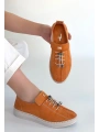 Warte Turuncu Süet Bağcıklı Spor Ayakkabı