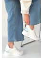 Weor Beyaz Triko Bağcıklı Spor Ayakkabı