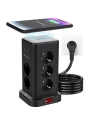 Wp711 Akım Korumalı Priz Kablosuz Şarj İstasyonu 11x Soket 3x Usb 1xtype-c Kablolu Grup Priz