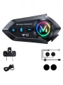 Y12  Motor Kask Kulaklık Rgb Modlu Radyolu Motosiklet Kulaklık 5.3 Bluetooth Intercom