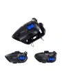 Y5x Rgb Işıklı Intercom 5 Kişi Bağlantılı 1000mah Motosiklet Bluetooth Kulaklık Seti