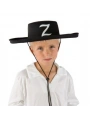 Z Logolu Çocuk Boy Bağcıklı Zorro Şapkası