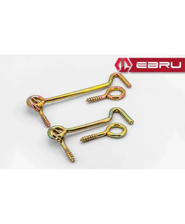 , Kapı Pencere Halkalı Çengel, Kanca Kilit 40 - 100 Adet