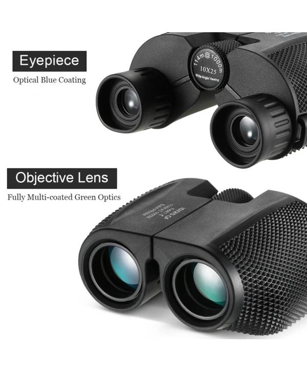10x25 Kompakt Dürbün Yüksek Güçlü Açık Spor Teleskop Cep Kapsamı Konser Seyahat Çocuklar İçin Hediye