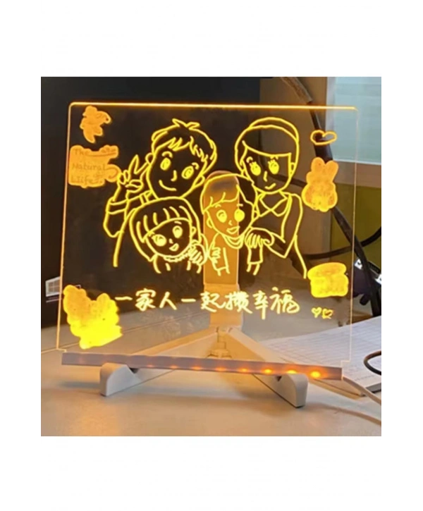 12 Inc Led Işıklı Çizim Tahtası Ayarlanabilir Stant Ve Kalemleri İle