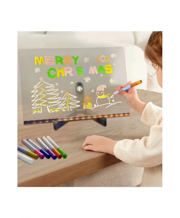 12 Inc Led Işıklı Çizim Tahtası Ayarlanabilir Stant Ve Kalemleri İle