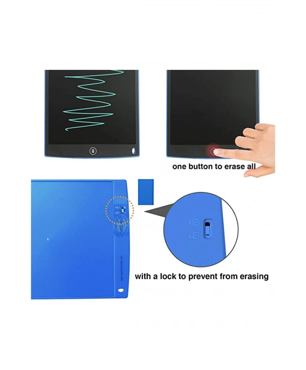 12 Inc Writing Lcd Grafik Dijital Kalemli Çizim Tableti Yazı Tahta Not Yazma Eğitim Tableti