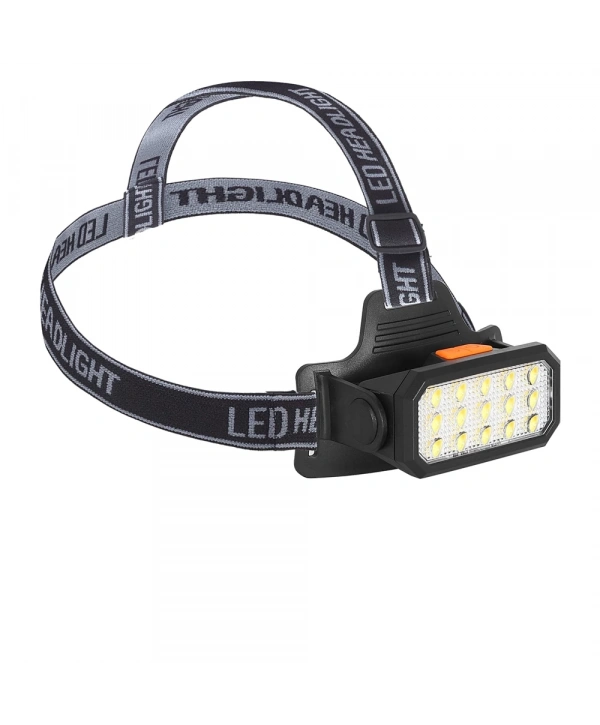 15 Ledli Sarı / Beyaz Şarjlı Kafa Lambası  Wt-652