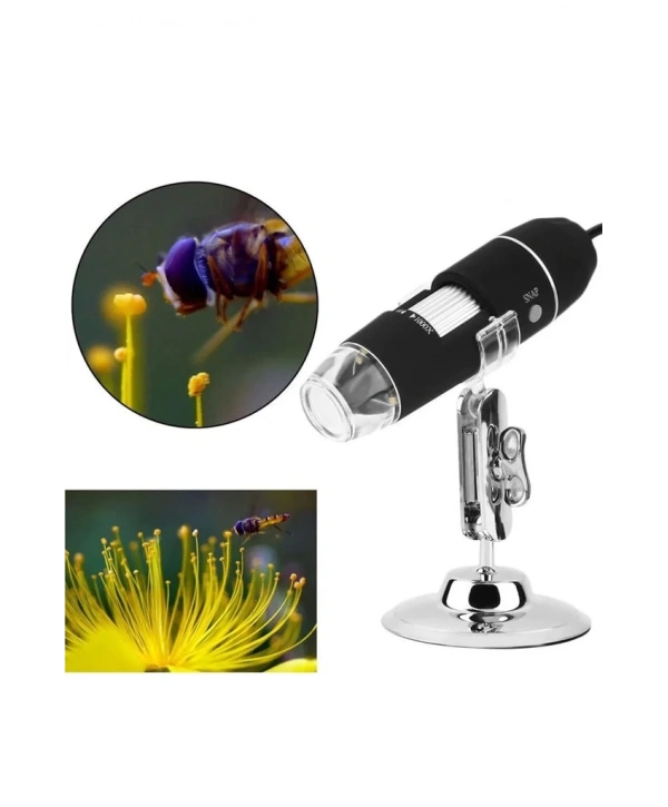 1600x Usb Dijital Mikroskop Kamera Endoskop 8led Büyüteç Metal Standı