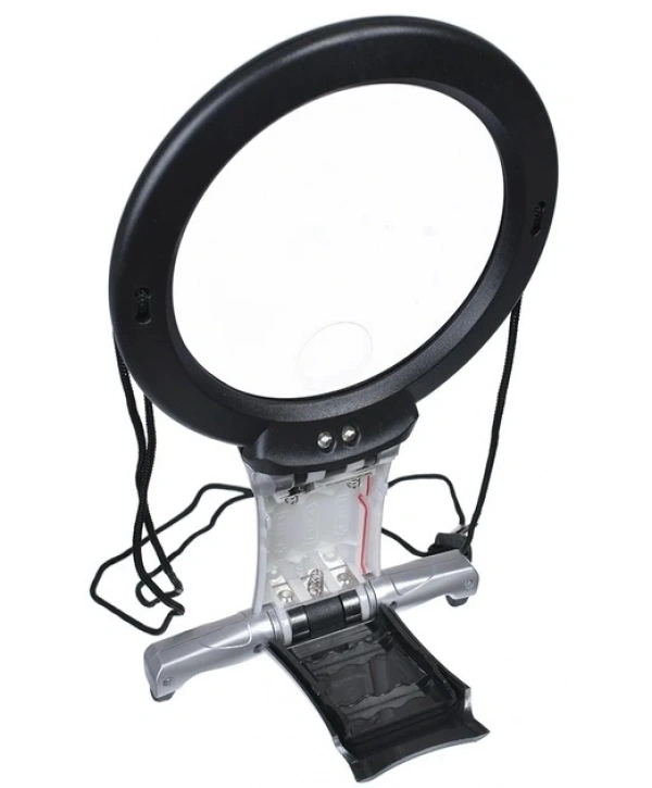 2x 6x Led Eller Serbest,boyun Asılı,dıkış,okuma İçin En Uygun Büyüteç 11b1