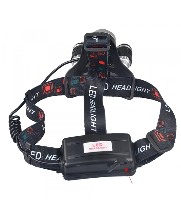 3 Başlıklı Şarjlı  Kafa Feneri   Wt-256