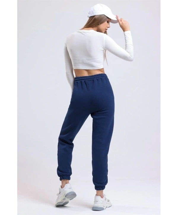 3 iplik şardonlu paça lastikli eşofman lacivert is001